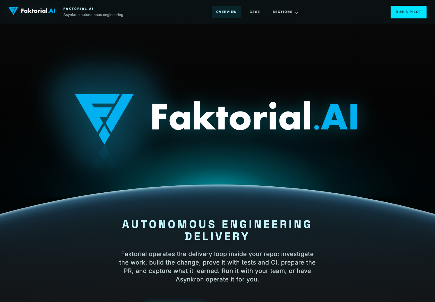 Faktorial home page